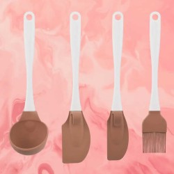 Kitchen tools set SILICOLIFE SL048 CLASSIC COOKING SERVING SET 4PC 