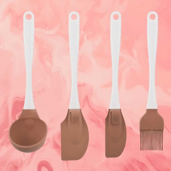 Kitchen tools set SILICOLIFE SL048 CLASSIC COOKING SERVING SET 4PC 