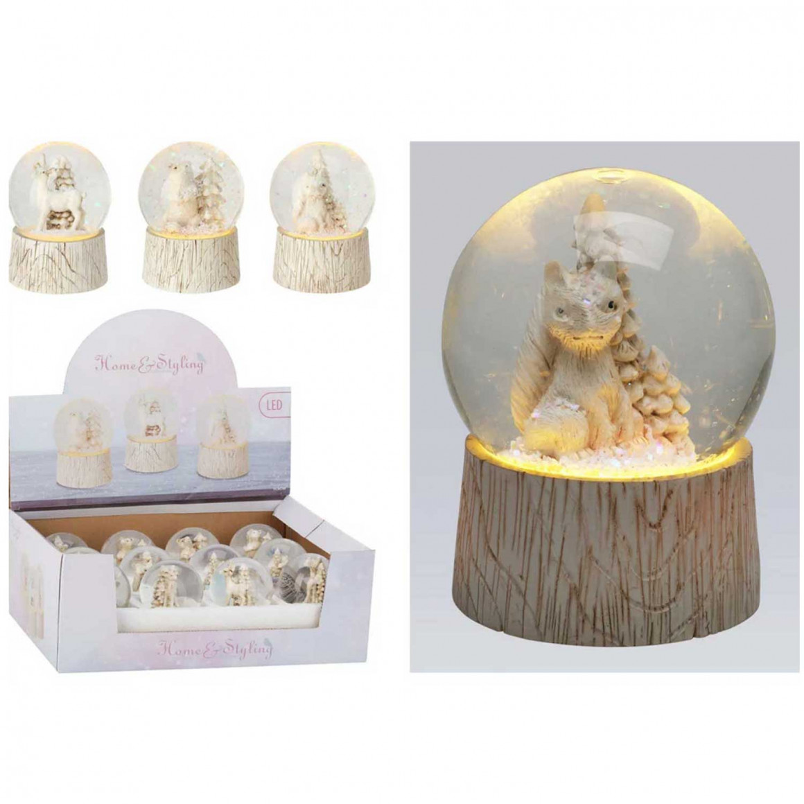 Новогодные декоративные аксессуары KOOPMAN WATERGLOBE WITH ANILAL 65MM (584562) (ALX618320)