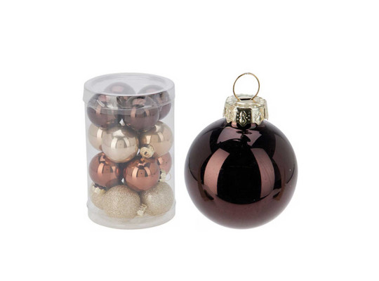 Новогодные декоративные аксессуары KOOPMAN XMAS BALL 35MM AMBER (533751) (ARB102130)