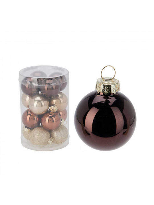 Новогодные декоративные аксессуары KOOPMAN XMAS BALL 35MM AMBER (533751) (ARB102130)