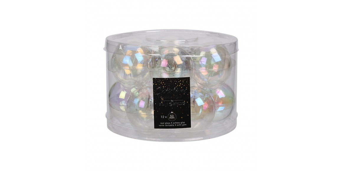 Новогодные декоративные аксессуары KOOPMAN XMAS BALL 50MM S12 IRRIDESCENT (170987) (ARB103070)