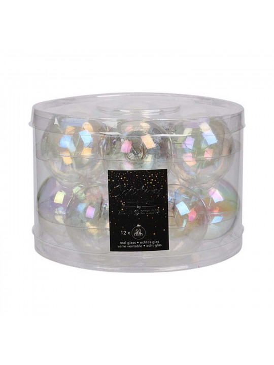 N/y decorate objects KOOPMAN XMAS BALL 50MM S12 IRRIDESCENT (170987) (ARB103070)