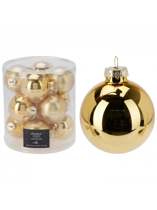 N/y decorate objects KOOPMAN XMAS BALL 60MM S12 GOLD (910296) (ARB103500)