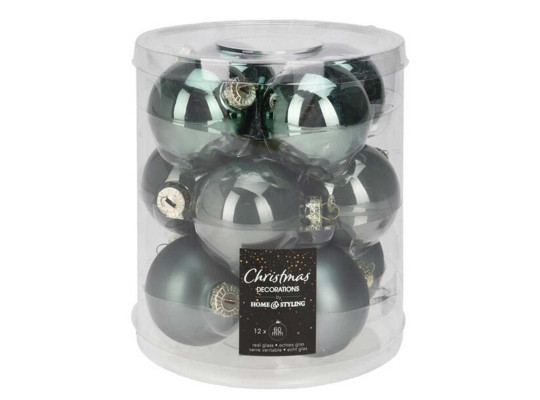 Новогодные декоративные аксессуары KOOPMAN XMAS BALL 60MM S12 GREEN (196574) (ARB103620)