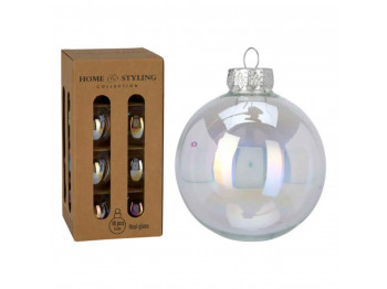 N/y decorate objects KOOPMAN XMAS BALL 60MM SET 16PC IRIDESCENT (598880) (ARB200430)