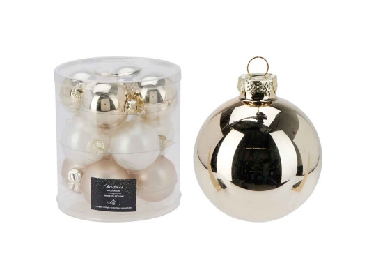 Новогодные декоративные аксессуары KOOPMAN XMASS BALL 60MM S12 3ASS CLR (534253) (ARB103660)