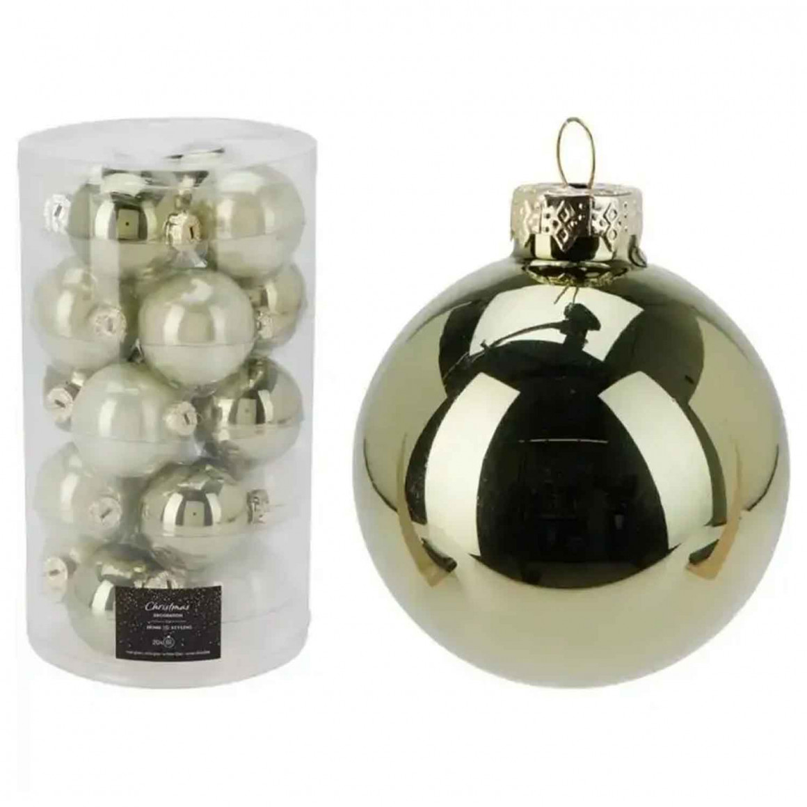 Ամանորյա դեկորատիվ առարկաներ KOOPMAN XMASS BALL 60MM S20 3ASS CLR (534451) (ARB104170)