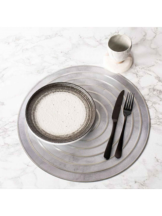 Սպասքի տակդիր TISECO ZZ0537SILVER CAPELINNI  ROUND 39.5CM 