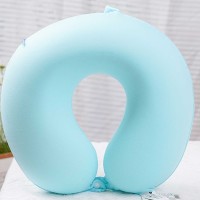 Neck pillow XIMI 6941963927109 SIMPLE SOLID COLOR MILK SILK MEMORY FOAM U SHAPED PILLOW (BLUE) (927109)