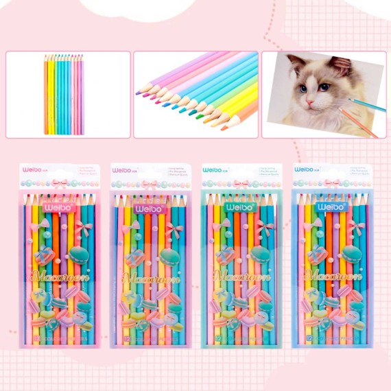 Stationery accessories XIMI 6941963932240 MACARON SERIES 12-COLOR (932240)