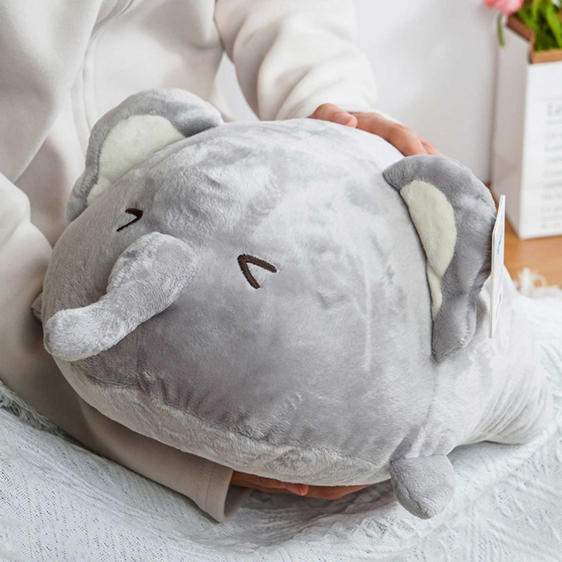 Խաղալիք փափուկ XIMI 6941963949828 LYING SERIES ROUND ELEPHANT PLUSH DOLL (949828)
