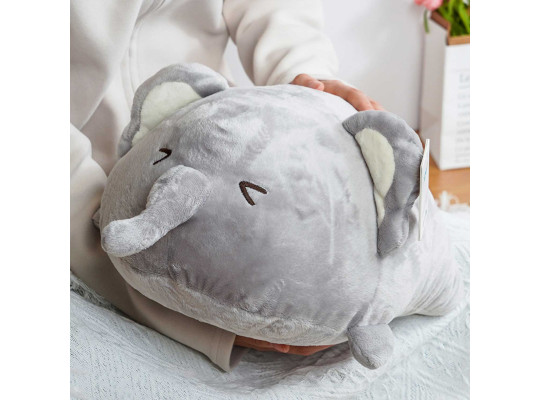 Toys soft XIMI 6941963949828 LYING SERIES ROUND ELEPHANT PLUSH DOLL (949828)