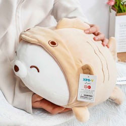 Toys soft XIMI 6941963949859 LYING SERIES FISH COAT WHITE BEAR PLUSH DOLL (3949859)