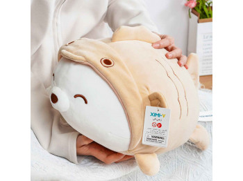 Խաղալիք փափուկ XIMI 6941963949859 LYING SERIES FISH COAT WHITE BEAR PLUSH DOLL (3949859)