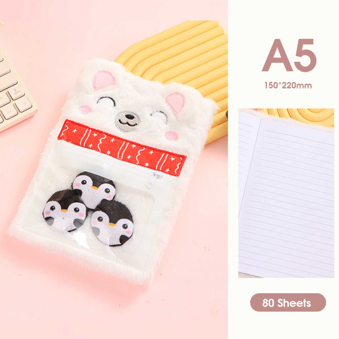Գրենական պարագաներ XIMI 6941963951104POLAR BEAR PLUSH LINED NOTEBOOK (951104)