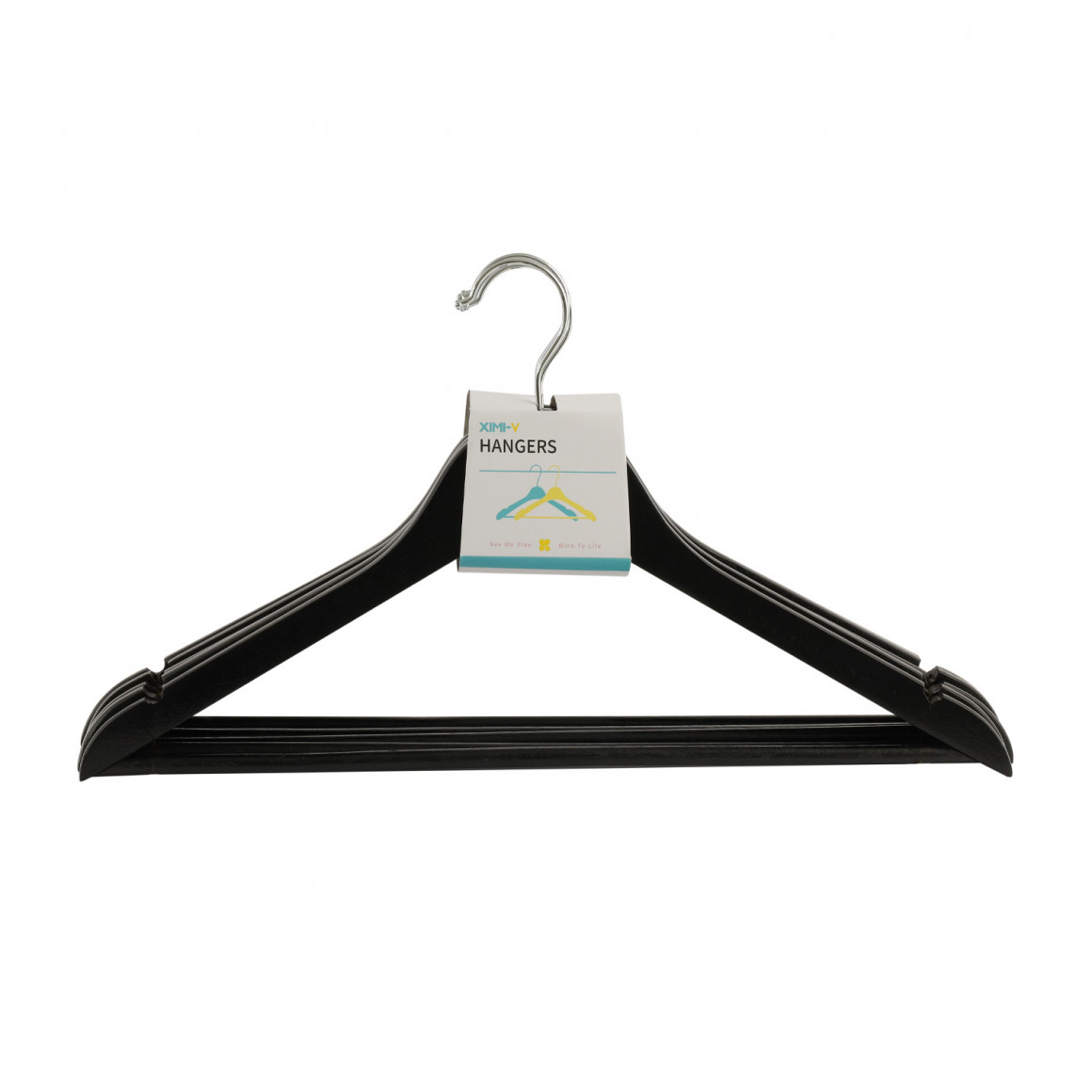 Հագուստի կախիչներ XIMI 6941963962827 BLACK HANGERS B (5 PCS/SET) (962827)