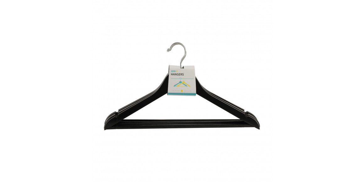 Clothers hangers XIMI 6941963962827 BLACK HANGERS B (5 PCS/SET) (962827)