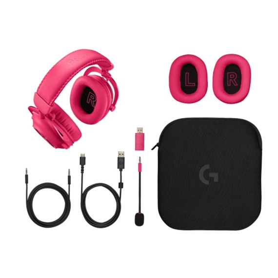 Ականջակալ LOGITECH G Pro X2 Lightspeed (Magenta) (L981-001275)