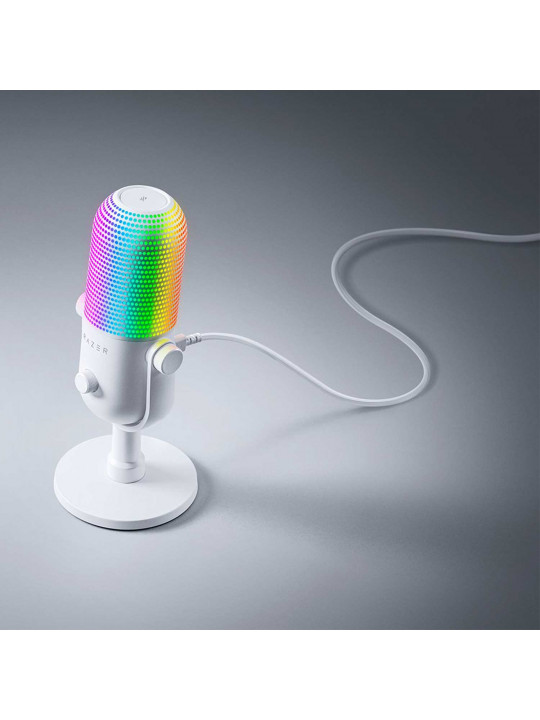 Խոսափող սթրիմինգի համար RAZER Seiren V3 Chroma (White) (RZ19-05060200-R3M1)
