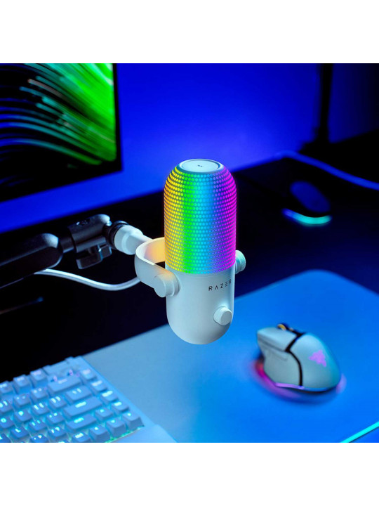 Խոսափող սթրիմինգի համար RAZER Seiren V3 Chroma (White) (RZ19-05060200-R3M1)