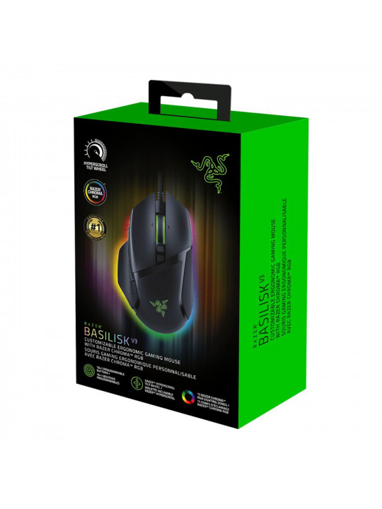 Компьютерные мыши RAZER Basilisk V3 (Black) (RZ01-04000100-R3M1)