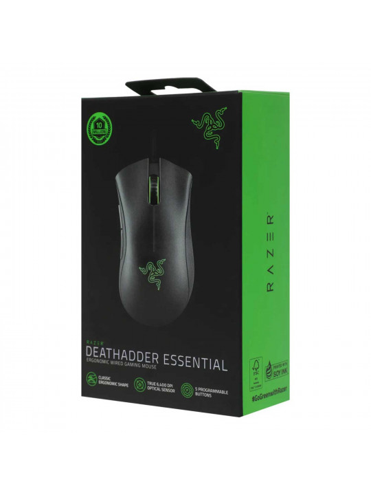 Mouse RAZER DeathAdder Essential (Black) (RZ01-03850100-R3M1)