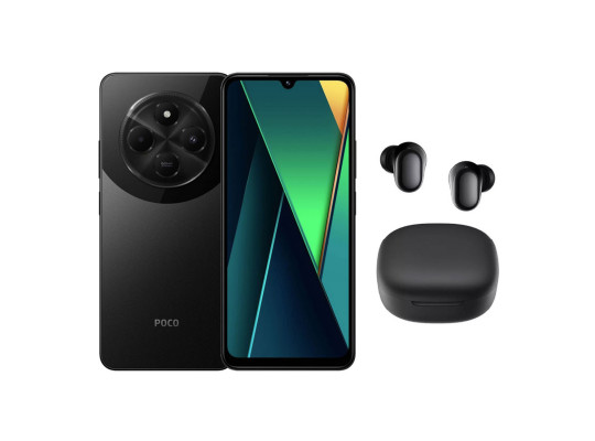 Սմարթ հեռախոս XIAOMI POCO C75 8GB 256GB (Black)+Redmi Buds 6 Play (2410FPCC5G)