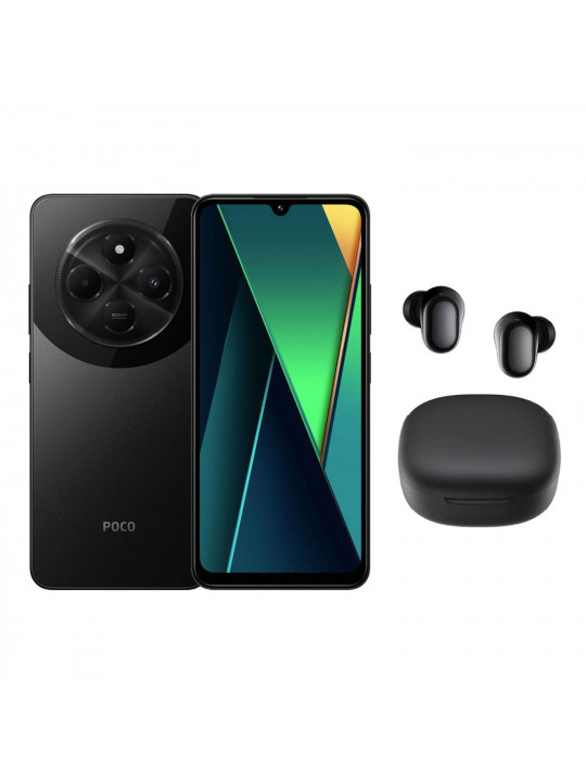 Смартфон XIAOMI POCO C75 8GB 256GB (Black)+Redmi Buds 6 Play (2410FPCC5G)