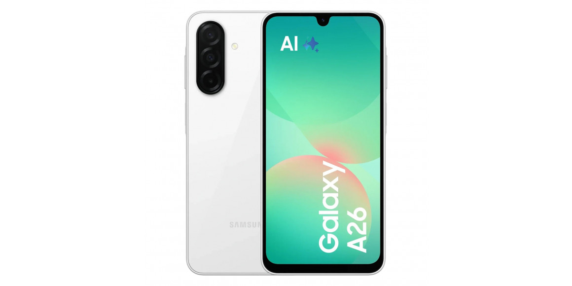 Смартфон SAMSUNG Galaxy A26 5G SM-A266B/DS 6GB 128GB (White) 