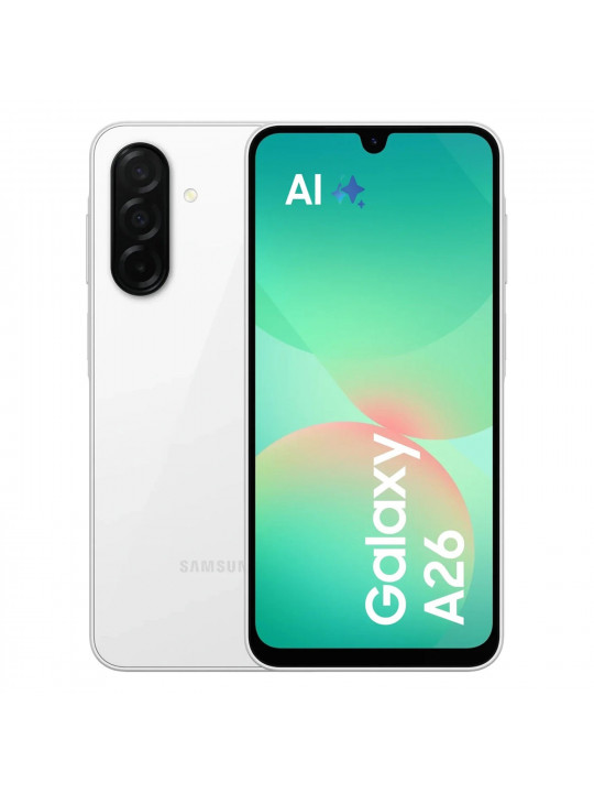 Smart phone SAMSUNG Galaxy A26 5G SM-A266B/DS 6GB 128GB (White) 