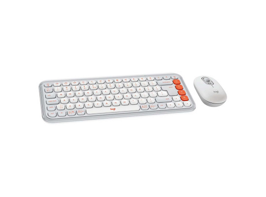 Keyboard LOGITECH POP Icon Combo (White) (L920-013141)
