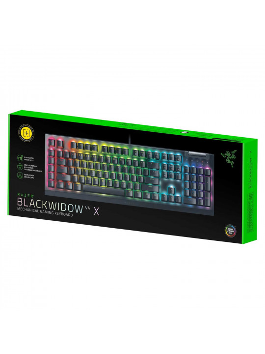 Клавиатура RAZER BlackWidow V4 X (Yellow Switches) (RZ03-04702500-R3R1)