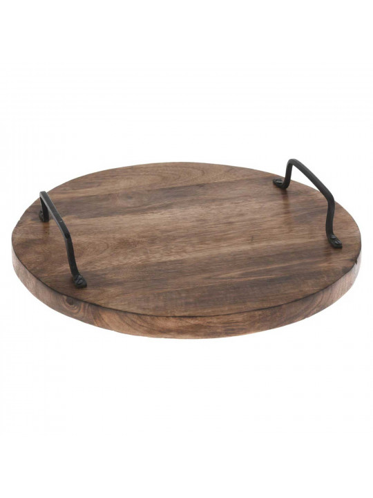 Tray KOOPMAN A555000190 CUTTING BOARD ROUD WOOD (847578)