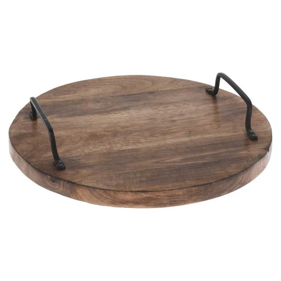 Поднос KOOPMAN A55500190 CUTTING BOARD ROUD WOOD (847578)