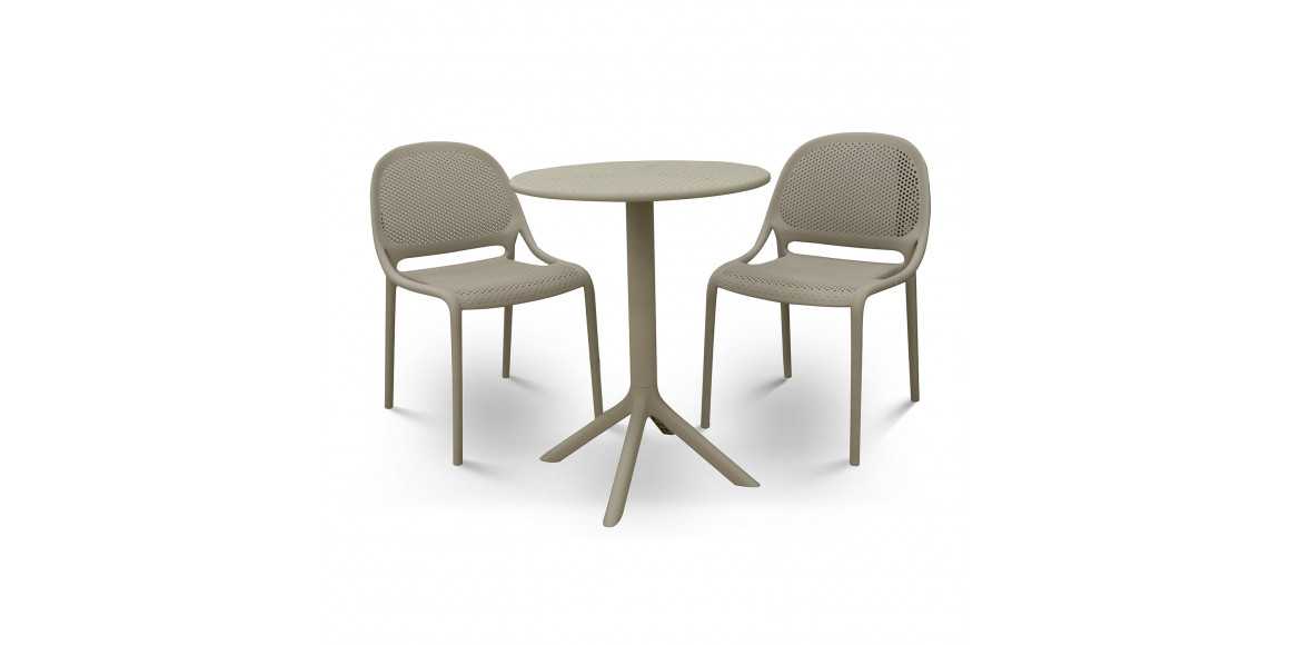 Садовый гарнитур KOOPMAN BISTRO SET PP 3PCS LIGHT GREY (LF5000020)