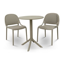 Garden set KOOPMAN BISTRO SET PP 3PCS LIGHT GREY (LF5000020)