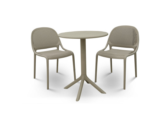 Garden set KOOPMAN BISTRO SET PP 3PCS LIGHT GREY (LF5000020)