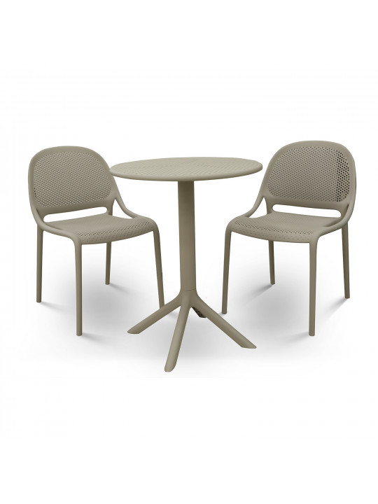 Садовый гарнитур KOOPMAN BISTRO SET PP 3PCS LIGHT GREY (LF5000020)