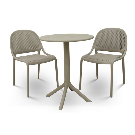 Садовый гарнитур KOOPMAN BISTRO SET PP 3PCS LIGHT GREY (LF5000020)