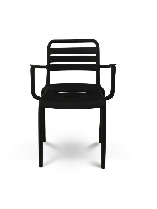 Այգու աթոռ KOOPMAN CHAIR STACKABLE PP BLACK (LF8000010)