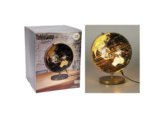 Դեկորատիվ առարկաներ KOOPMAN GLOBE WITH LIGHT 31CM BLACK (193535) (XX8120160)