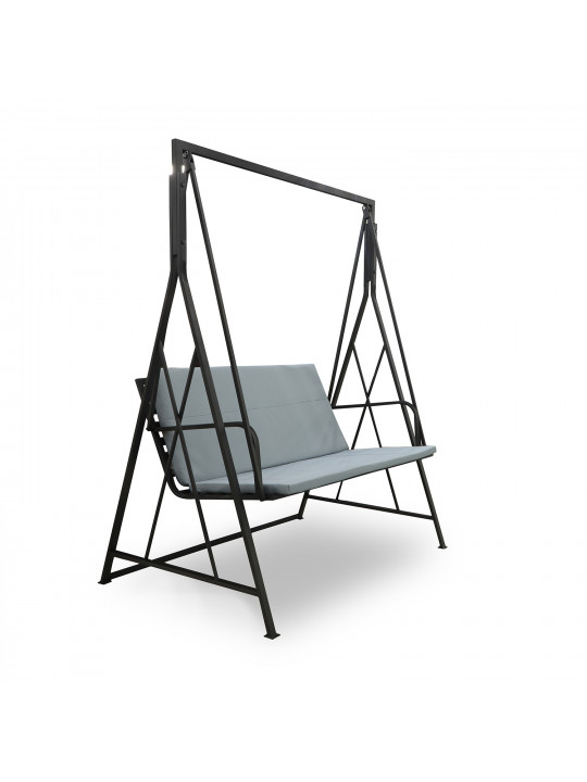 Garden rocking chair HOBEL JASPER METAL BLACK (4) 