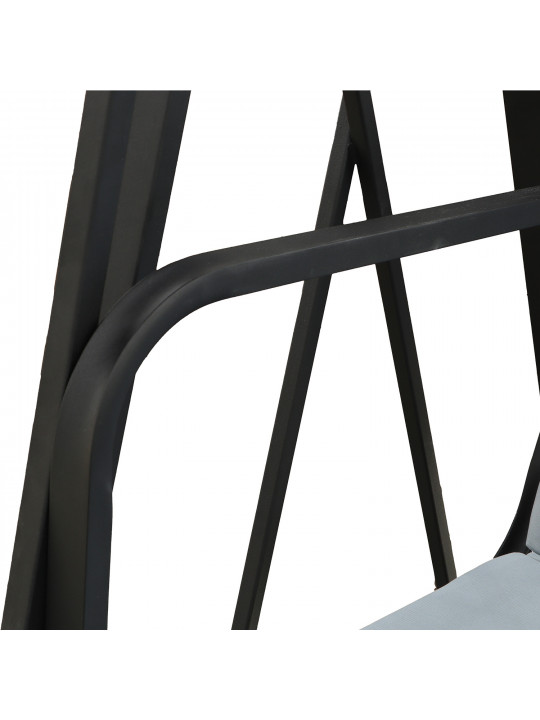 Garden rocking chair HOBEL JASPER METAL BLACK (4) 