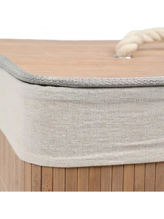 Laundry basket KOOPMAN KR9000020 LAUNDRY BASKET BAMBOO TRIANGLE (553476)