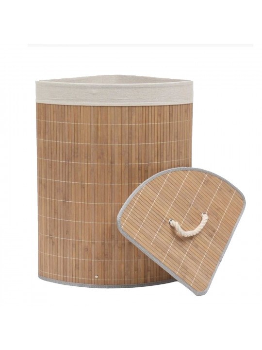 Laundry basket KOOPMAN KR9000020 LAUNDRY BASKET BAMBOO TRIANGLE (553476)