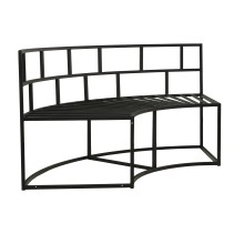 Այգու հավաքածու HOBEL LAGOON SOFA ROUND METAL BLACK/GREY (1) 