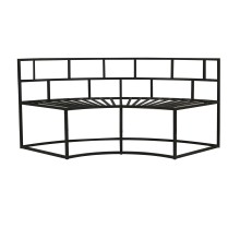 Այգու հավաքածու HOBEL LAGOON SOFA ROUND METAL BLACK/GREY (1) 