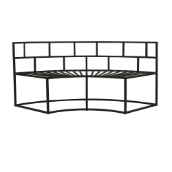 Garden set HOBEL LAGOON SOFA ROUND METAL BLACK/GREY (1) 