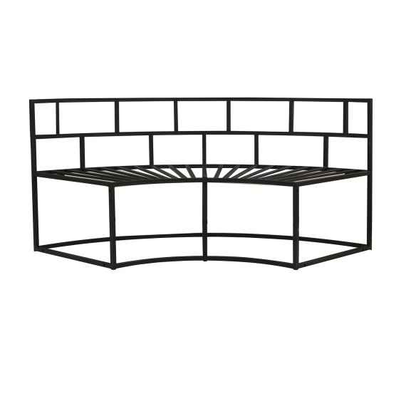 Այգու հավաքածու HOBEL LAGOON SOFA ROUND METAL BLACK/GREY (1) 